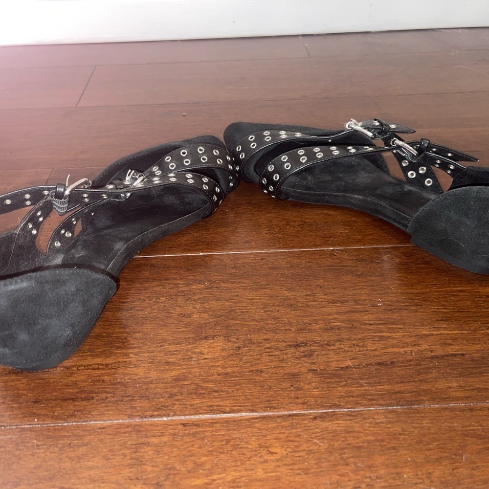 nwot GAP Women's Black Strappy Flats - Picture 3 of 7